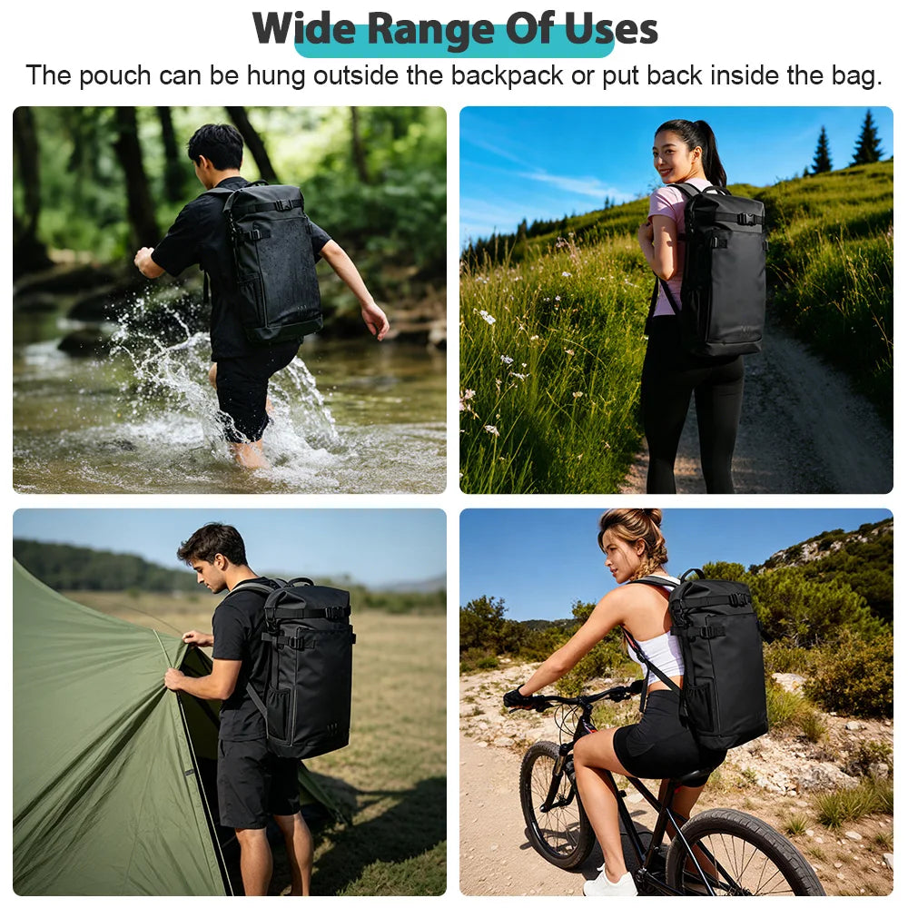 Floating Waterproof Dry Backpack 25L/35L | Roll-Top Outdoor Backpack |