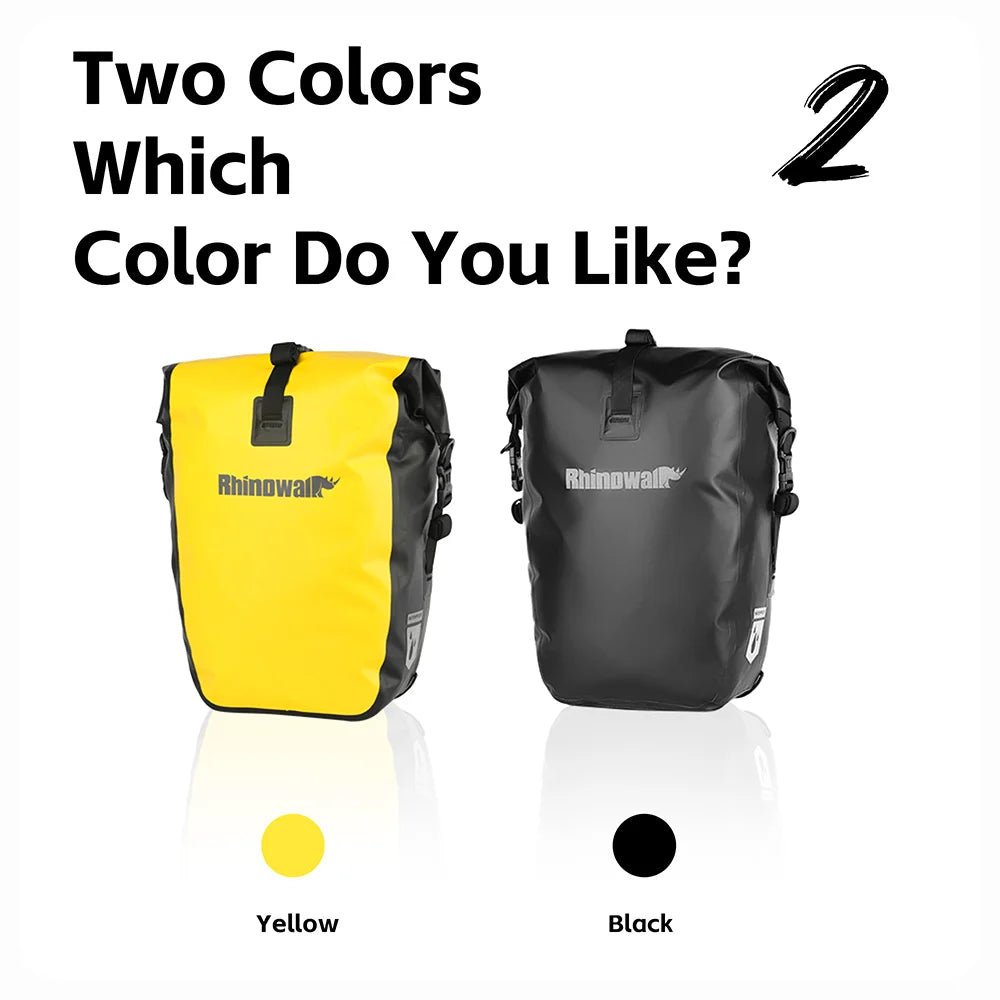 Waterproof Bike Pannier 27L | Quick Release Rear Rack Bag