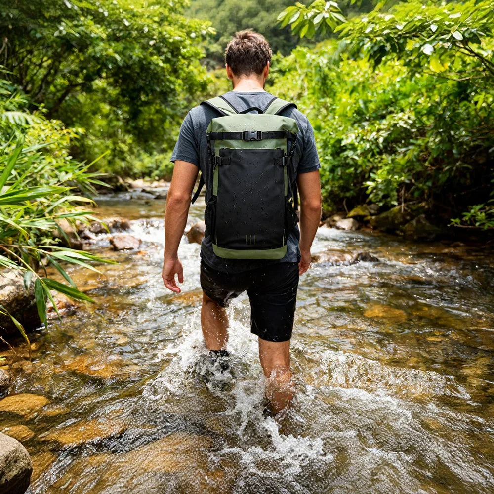 25L/35L Waterproof Dry Backpack – Heavy Duty Roll-Top Dry Bag