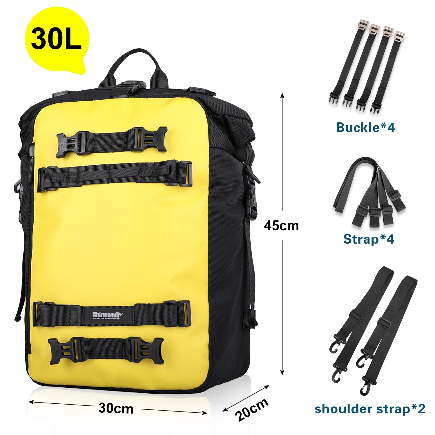 Expandable Waterproof Motorcycle Tail Bag | 10L, 20L & 30L |