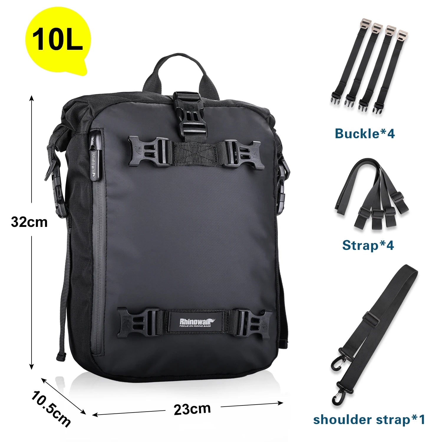 Expandable Waterproof Motorcycle Tail Bag | 10L, 20L & 30L |