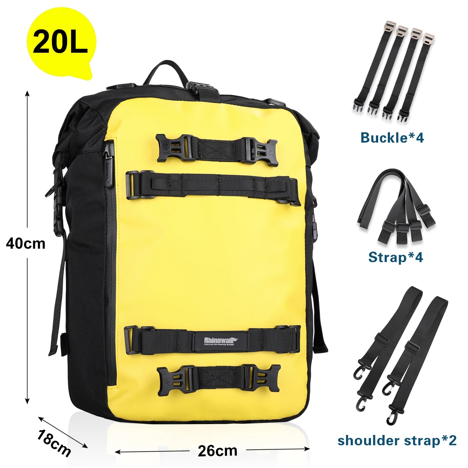 Expandable Waterproof Motorcycle Tail Bag | 10L, 20L & 30L |