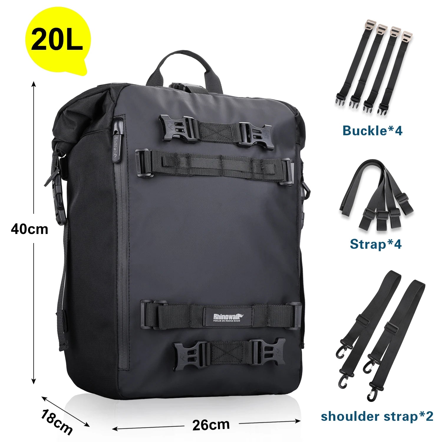 Expandable Waterproof Motorcycle Tail Bag | 10L, 20L & 30L |